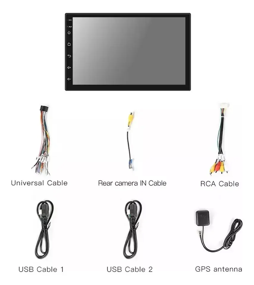 Estéreo de carro Wifi Gps Android 9in 2din com tela 2+32g foto 2