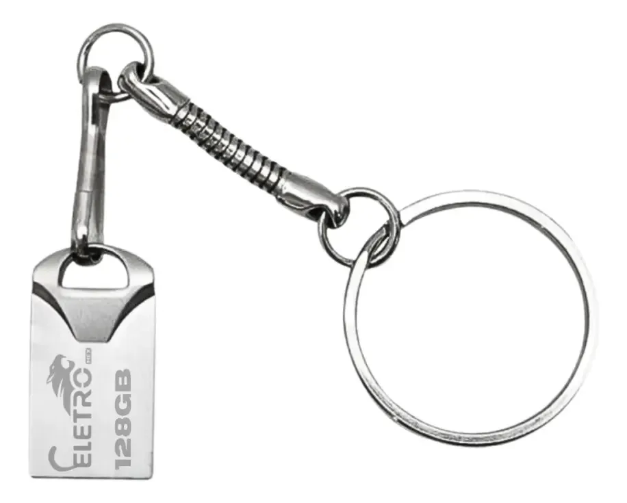 Pen Drive Chaveiro de 128 GB com USB de Alta foto 2