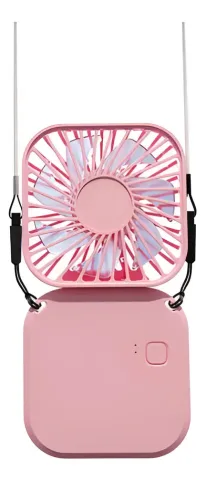 Ventilador portátil portátil Pink, recarregável