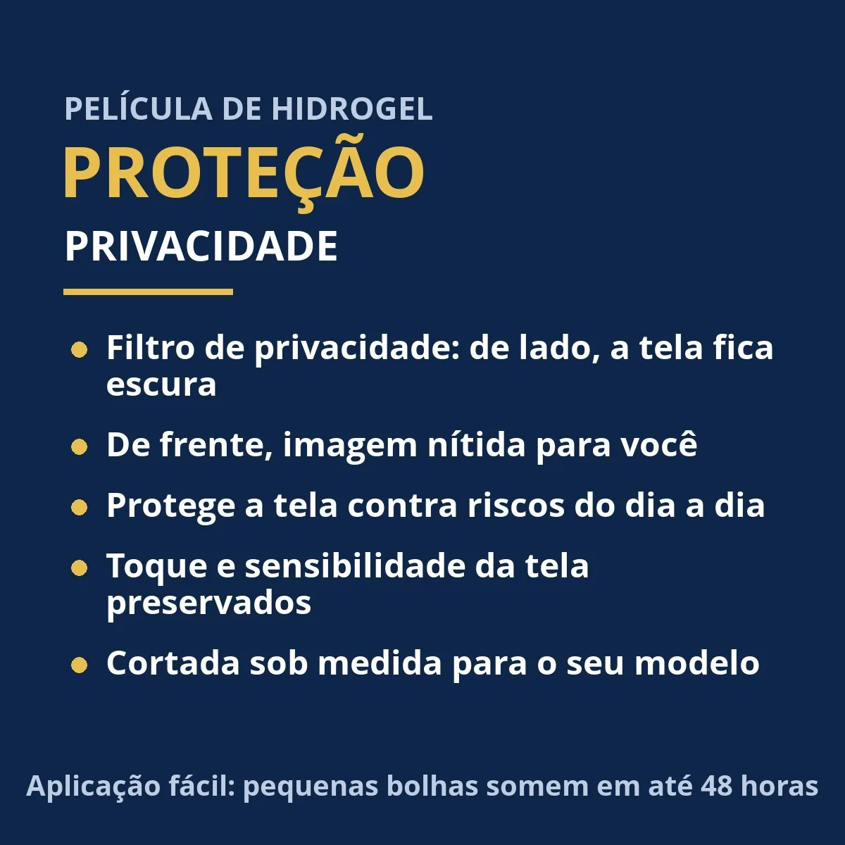 Película Hidrogel Compatível iPhone 16 Pro Max Privacidade foto 2