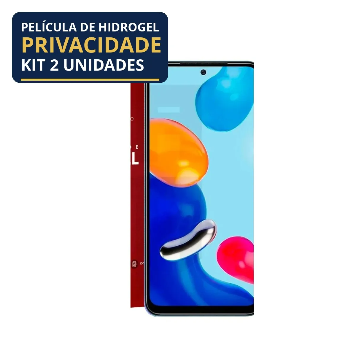 Kit 2 Películas Hidrogel Privacidade Redmi Note 11