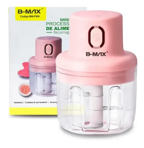 Processador Triturador De Alimentos Recarregável Bm-f909 Cor