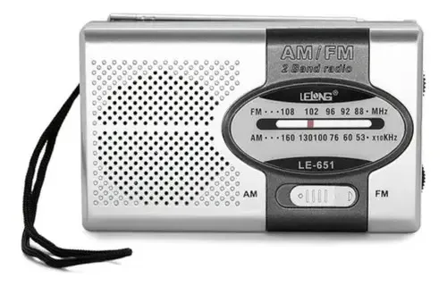 Rádio Portátil LE-651 Analógico AM/FM com Fone
