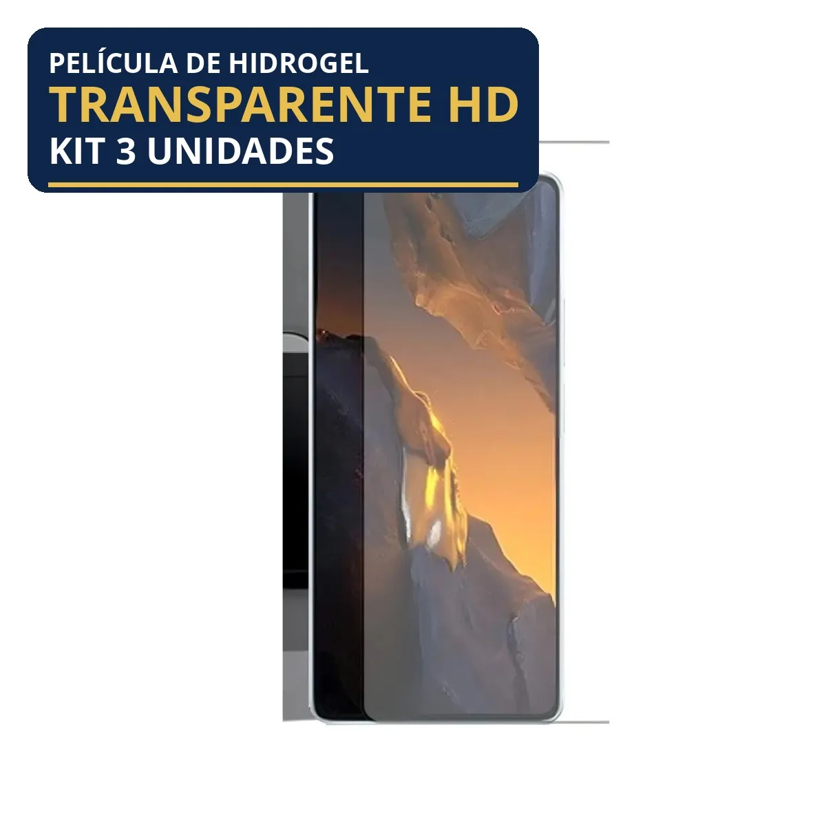 Kit 3 Películas Hidrogel Transparente Poco F5