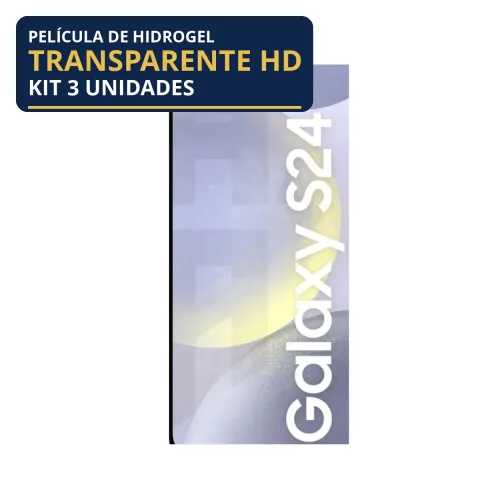 Kit 3 Películas Hidrogel Transparente Galaxy S24