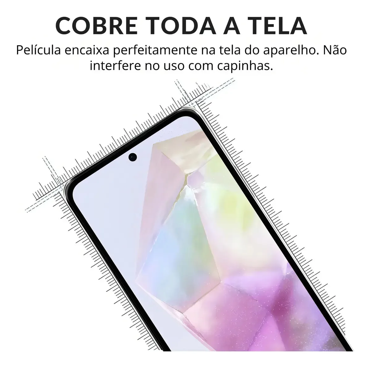 Película Vidro 3d Privacidade Para Galaxy A35 5g Anti-spy foto 3