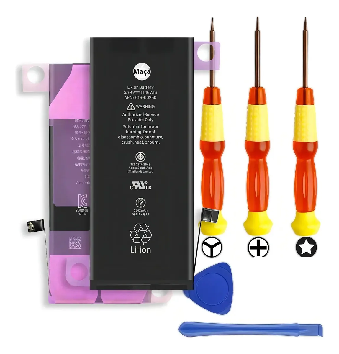 Bateria iPhone XR Genuina + Adesivos + Ferramentas