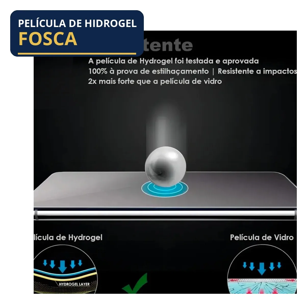 Película Hidrogel Frontal Galaxy S23 P/ Capinha Fosca