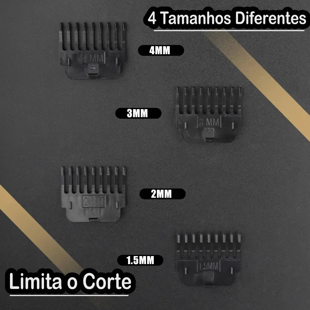 Máquina de Acabamento Hair Trimmer YT-10 Sem Fio Barba foto 3