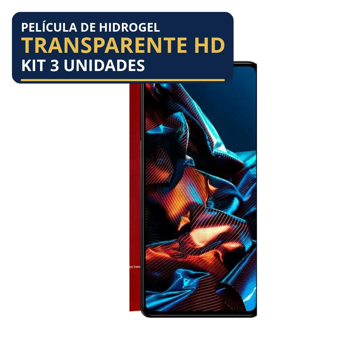 Kit 3 Películas Hidrogel Transparente Poco X5