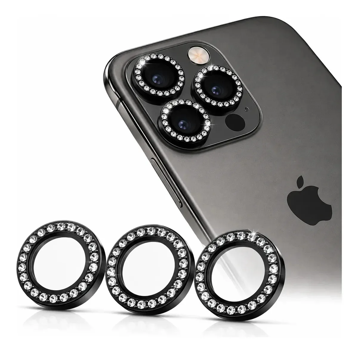 Película Câmera Strass Brilho Para iPhone 11pro/11 Pro Max foto 2