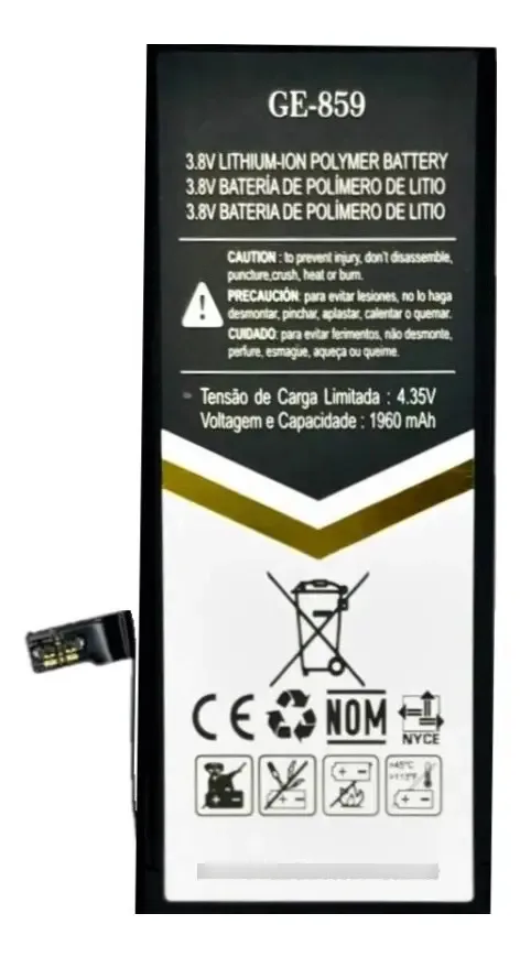Bateria Para iPhone 7 7g A1660 A1778 A1779 Gold Edition foto 2