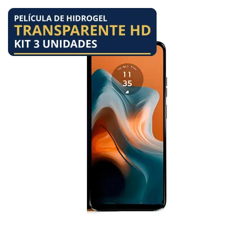 Kit 3 Películas Hidrogel Transparente Moto G34