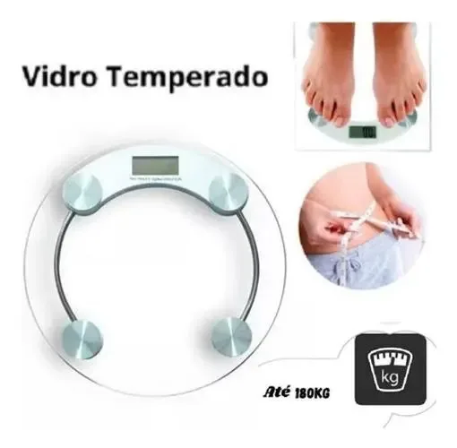 Balança Digital Bm-a12 Até 180kg - Vidro Temperado foto 3