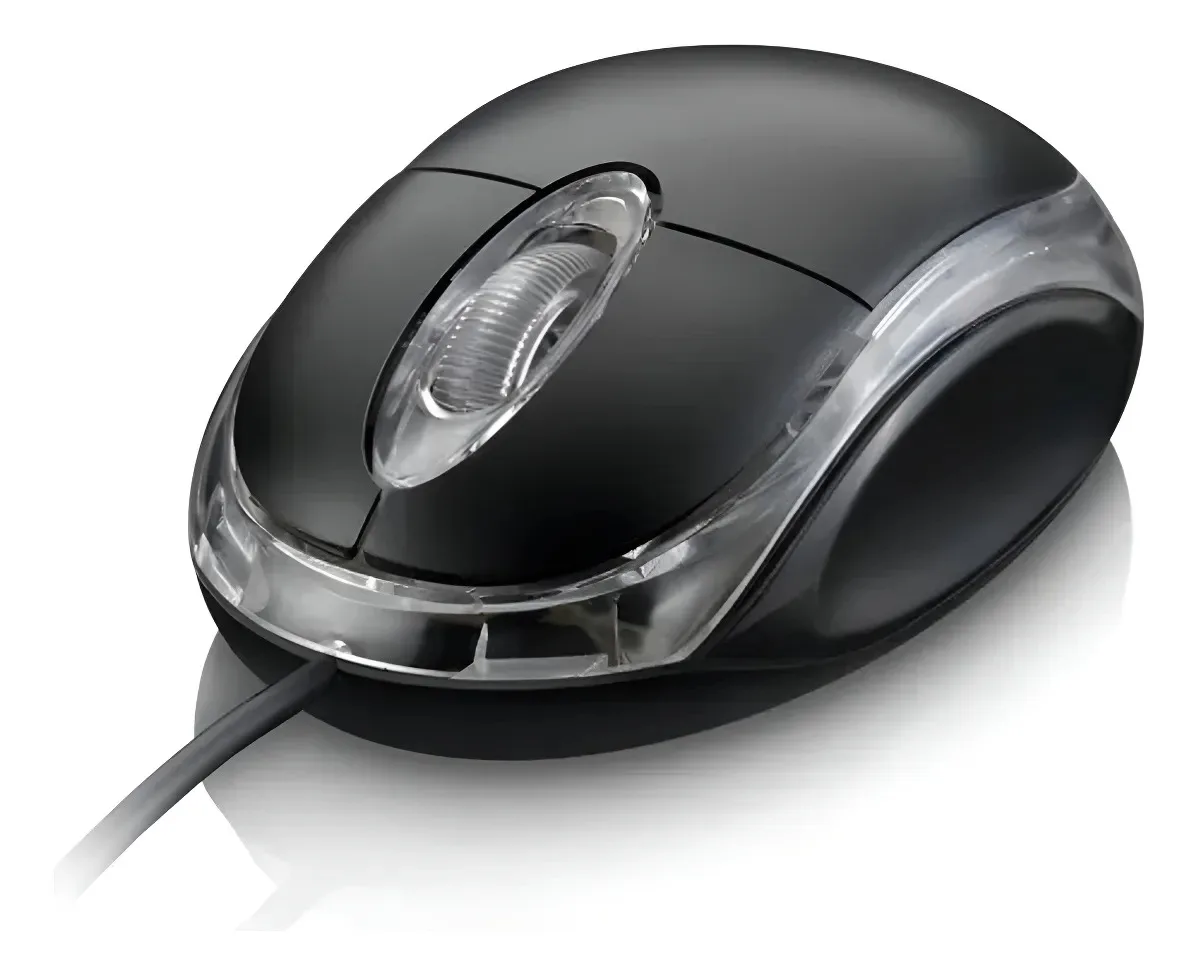 Mini Mouse Optico Com Fio Usb Kp-m611 Preto
