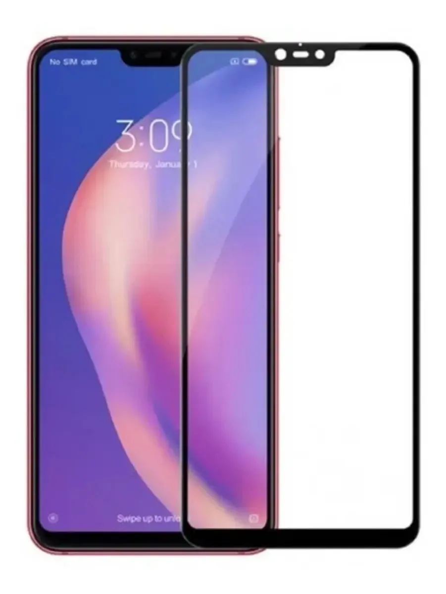 Película Vidro Temperado 3d Para Xiaomi Mi8 Lite Tela Toda