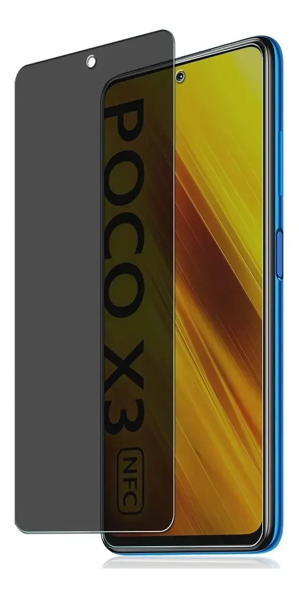 Película de Vidro Temperado 3D Privacidade para Xiaomi Poco