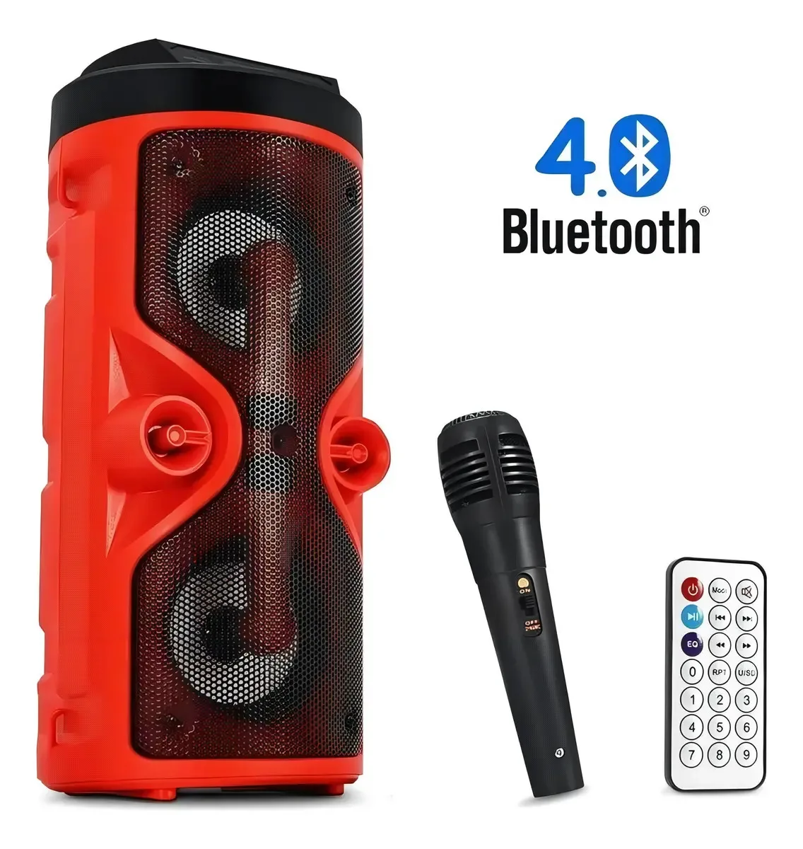 Caixa Som Bluetooth Portátil Com Alça D-s13 Vermelha foto 2