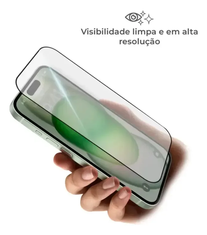 Pelicula Vidro 3d Para iPhone 16 / 15 / 15 Pro foto 3