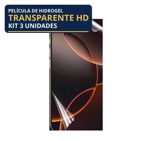 Kit 3 Películas Hidrogel Transparente iPhone 11 Pro Max