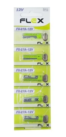Pilha bateria 27A cilíndrica 12V 5 unidades (pilha