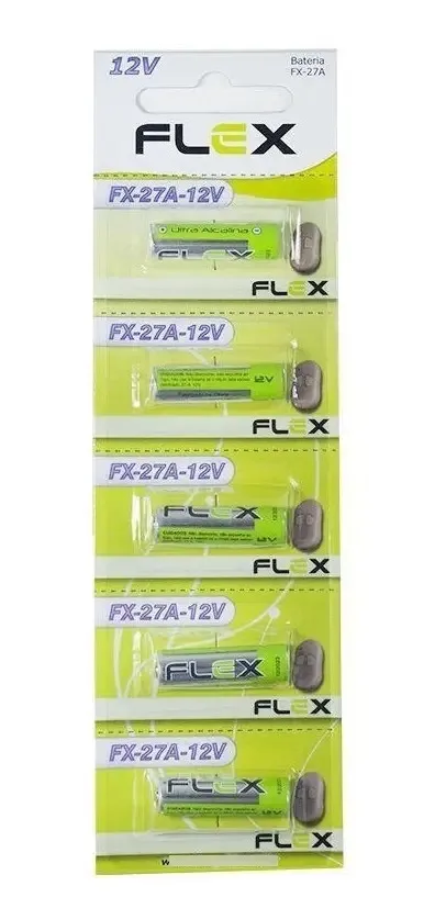 Pilha bateria 27A cilíndrica 12V 5 unidades (pilha