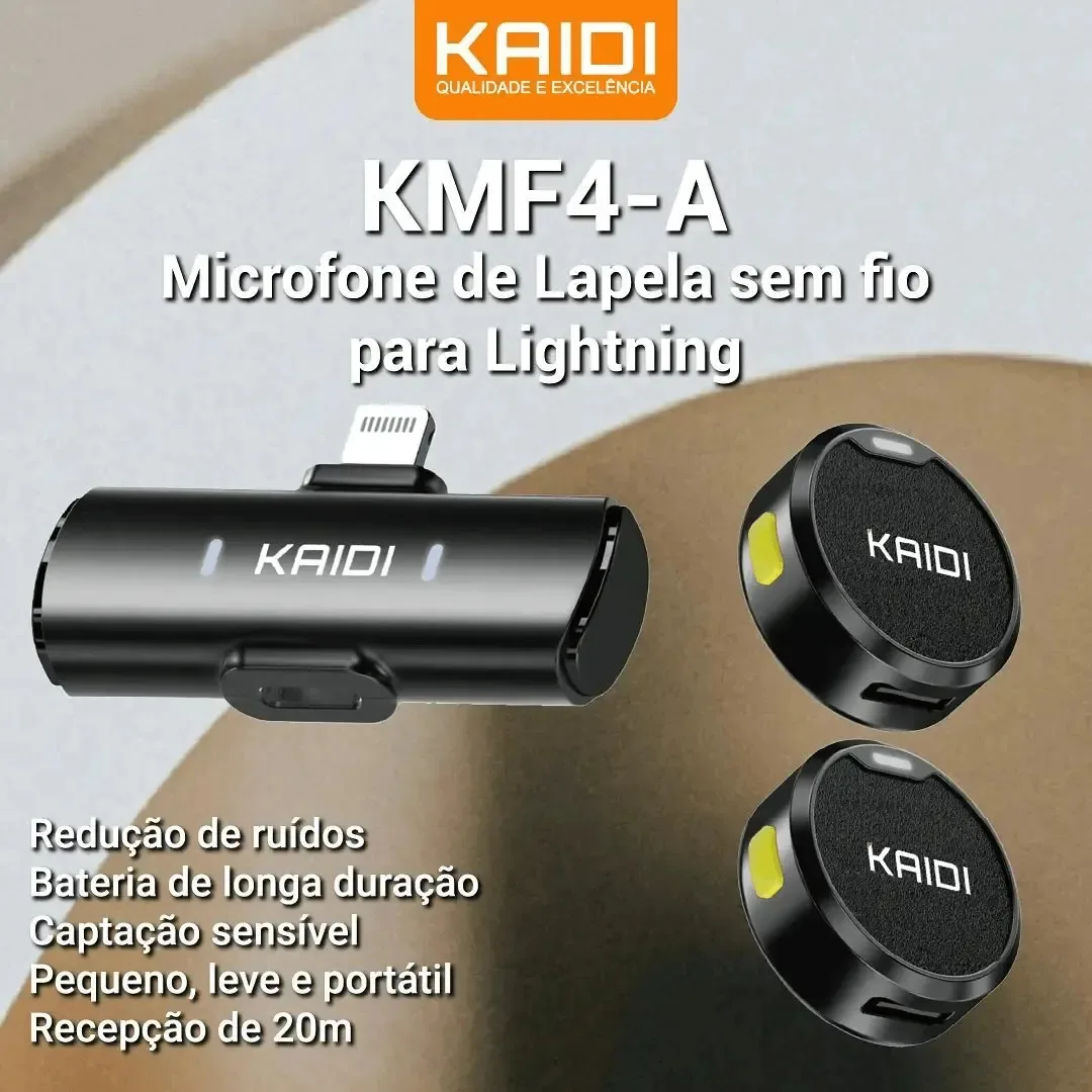 Microfone Lapela Redondo ímã sem fio preto duplo anti ruído foto 3