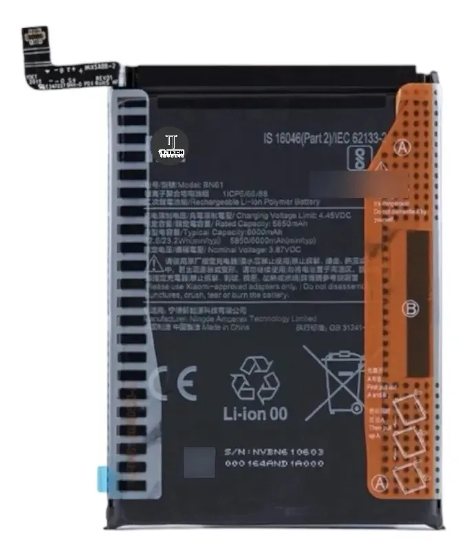 Bateria Do Tablet Bn61 Poco X3 Poco X3 Pro