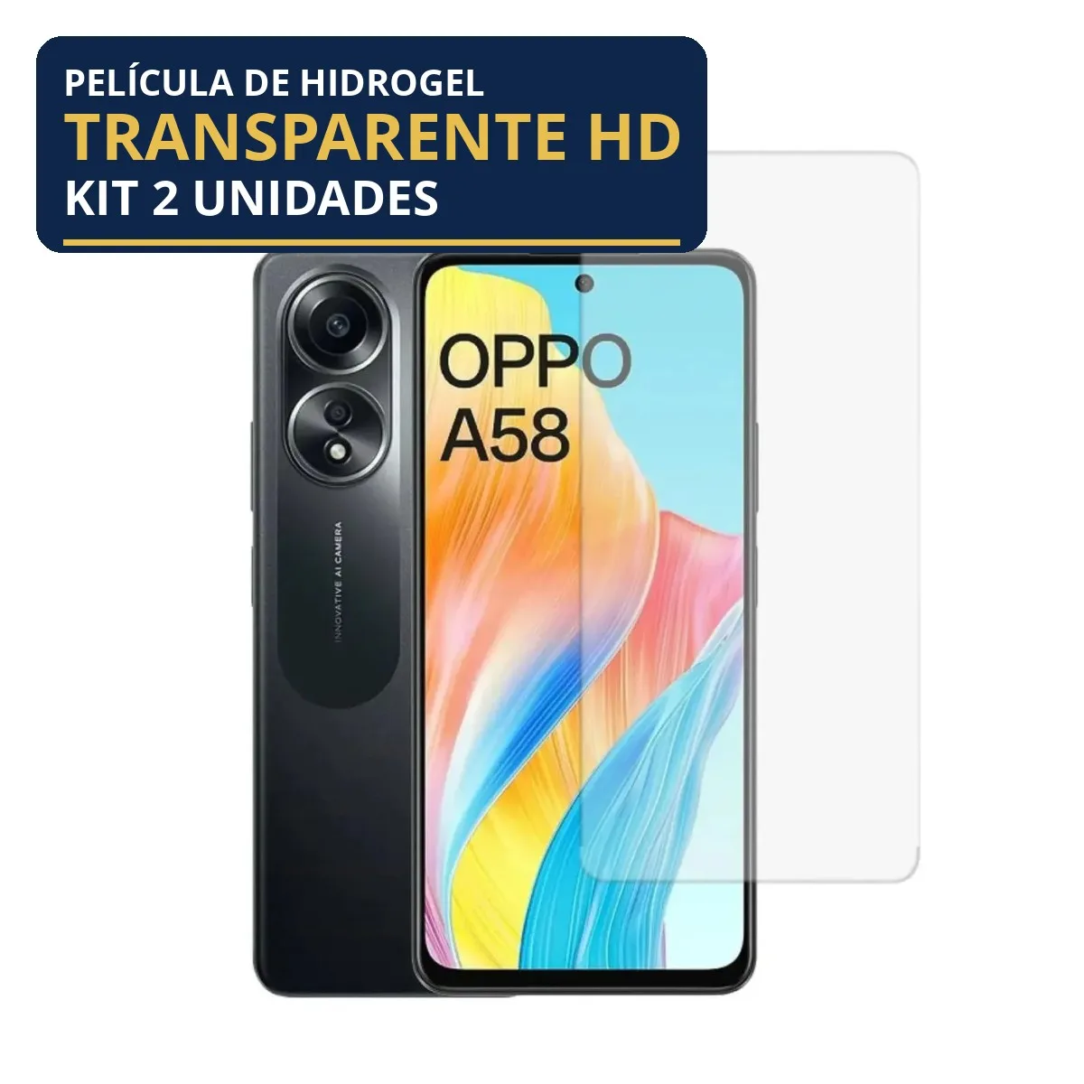 Kit 2 Películas Hidrogel Transparente Oppo A79