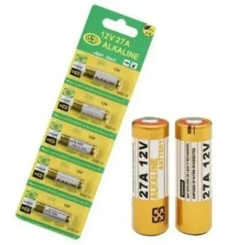 Pilha 27A 12V Controle Alarme Portão 5 Unidades