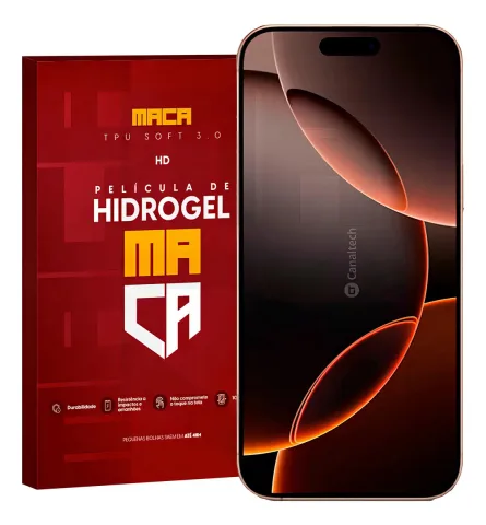 Película Hidrogel Compatível iPhone 16 Pro Max Hd/fosca