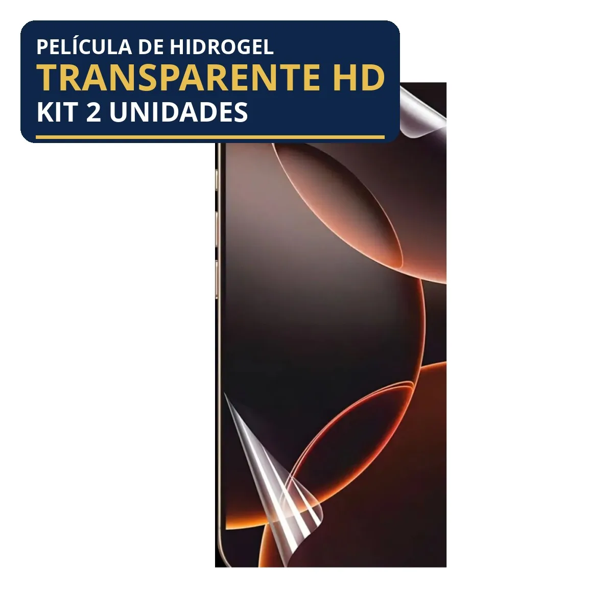 Kit 2 Películas Hidrogel Transparente iPhone 11 Pro Max
