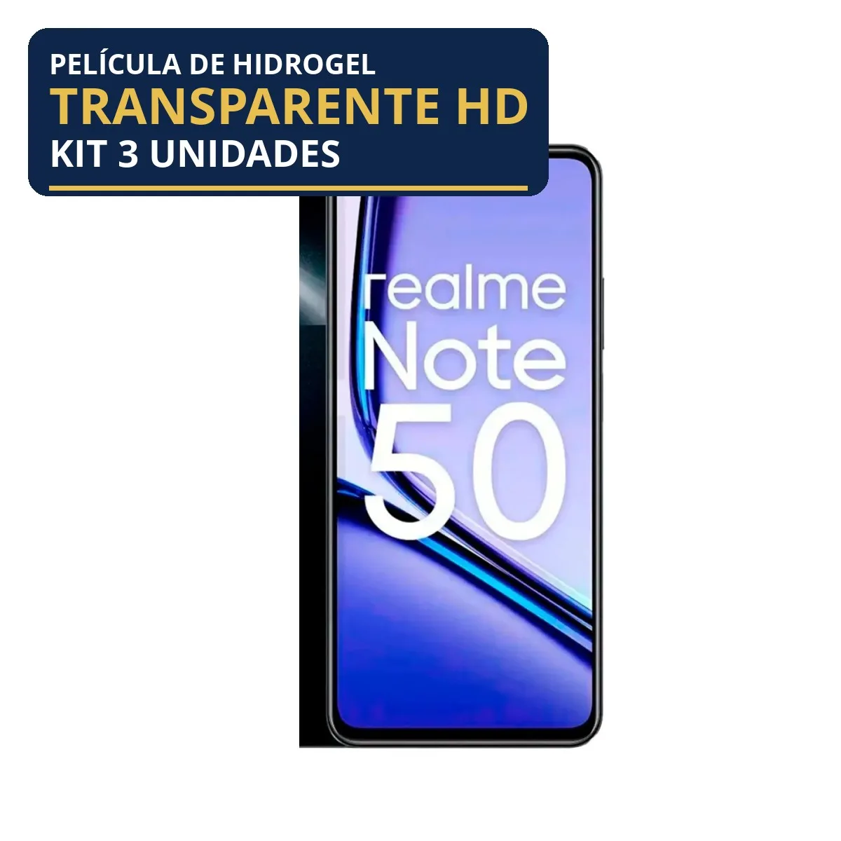 Kit 3 Películas Hidrogel Transparente Realme Note 50