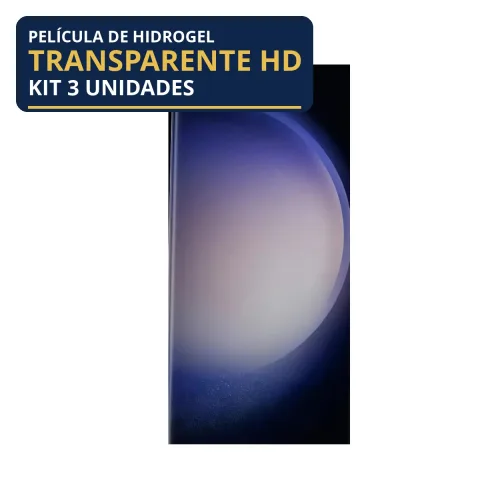 Kit 3 Películas Hidrogel Transparente Galaxy S23 Ultra