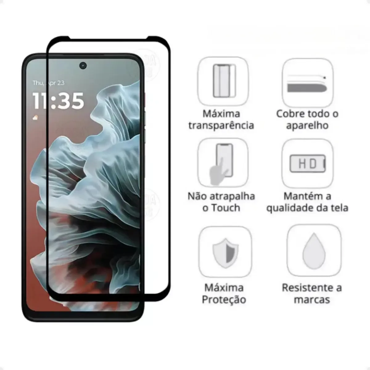 Película Vidro 3d Para Moto Edge 30 Neo Xt2245 Tela 6.3 foto 2
