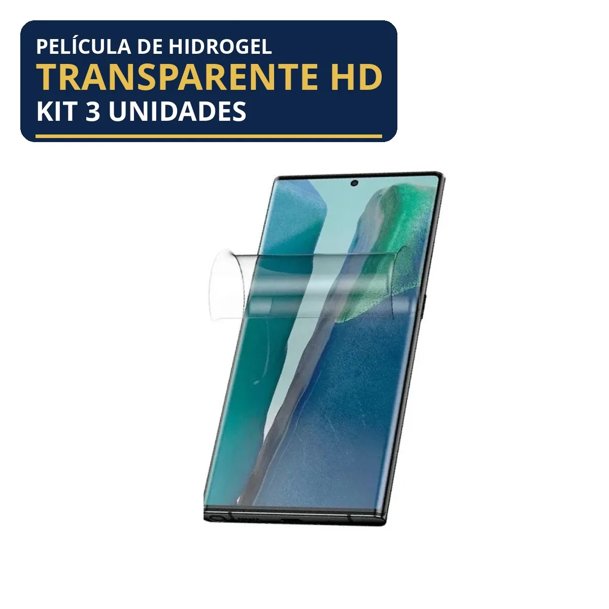 Kit 3 Películas Hidrogel Transparente Galaxy Note 20 Ultra