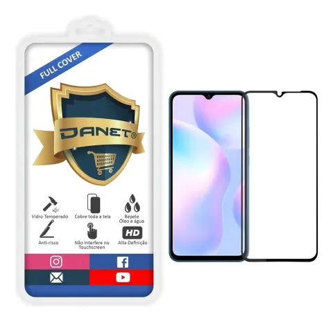 Película Vidro Temperado 3d Full Cover Xiaomi Redmi 9a E 9c