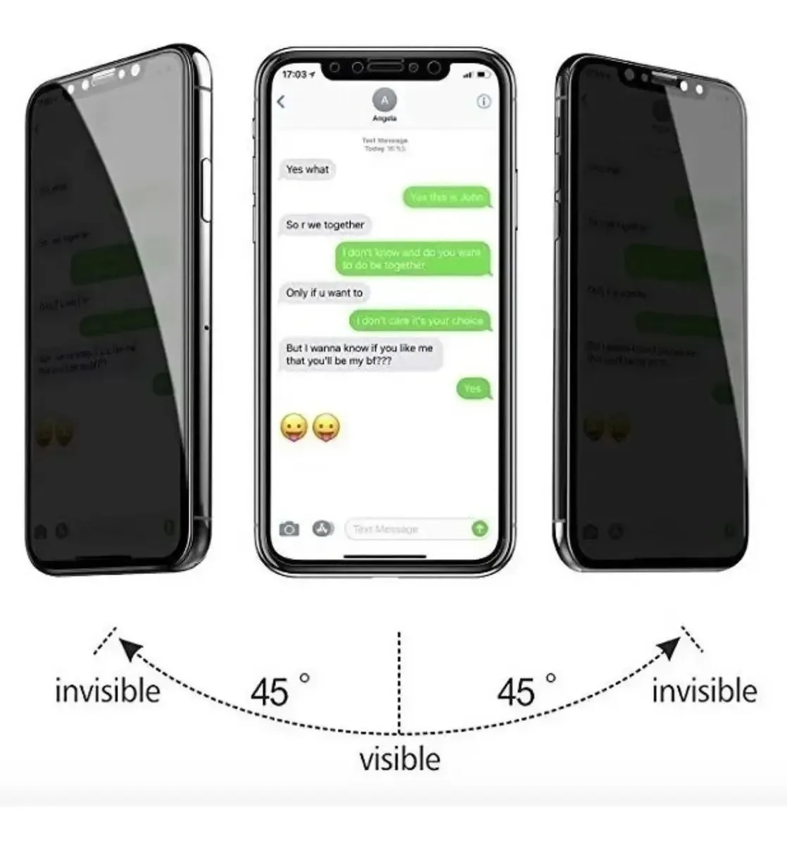 Película Vidro 3d Para Apple iPhone 11 - Privacidade foto 2