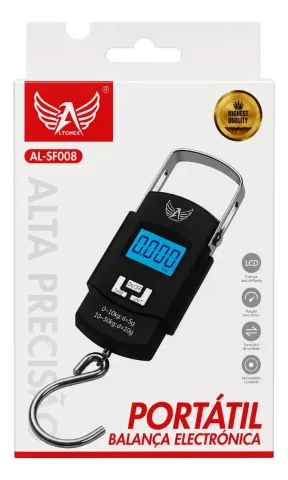 Balança Manual Digital al-sf008 Até 50kg Gancho