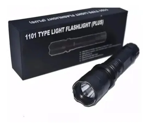 Lanterna Tatica Police Led 1101 Light Potente Teaser Choque