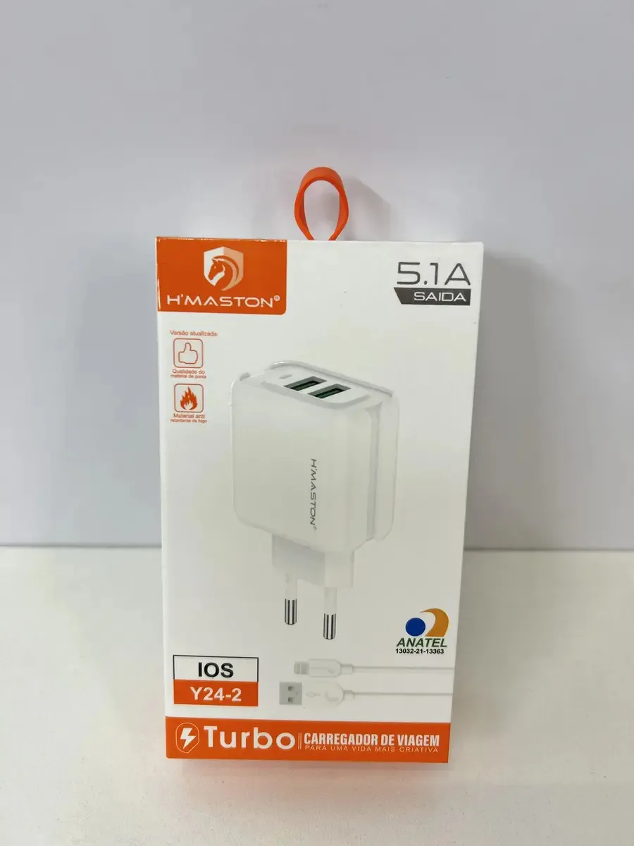 Carregador Hmaston Tomada 5.1 iPhone Y24-2 Cor Branco foto 3