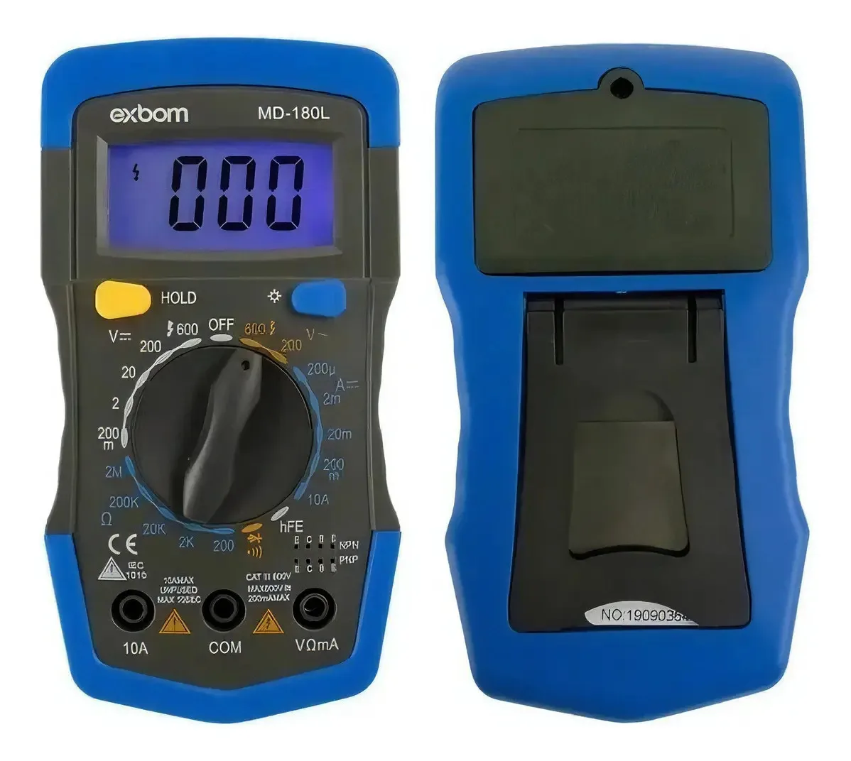 Multímetro Digital Profissional MD-180L Portátil LCD foto 2