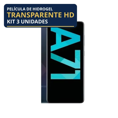 Kit 3 Películas Hidrogel Transparente Galaxy A71