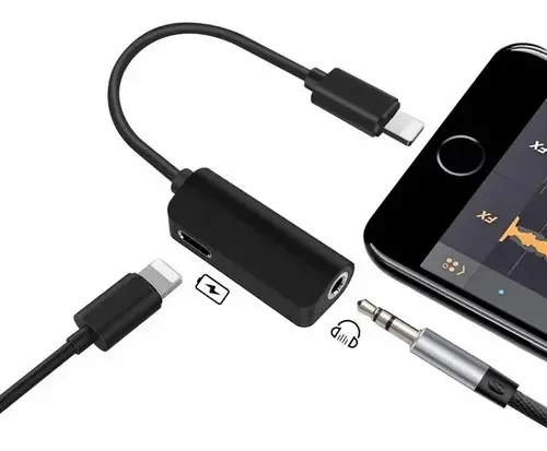 Adaptador Fone P2 + Carregador Lightning iPhone XR + foto 2