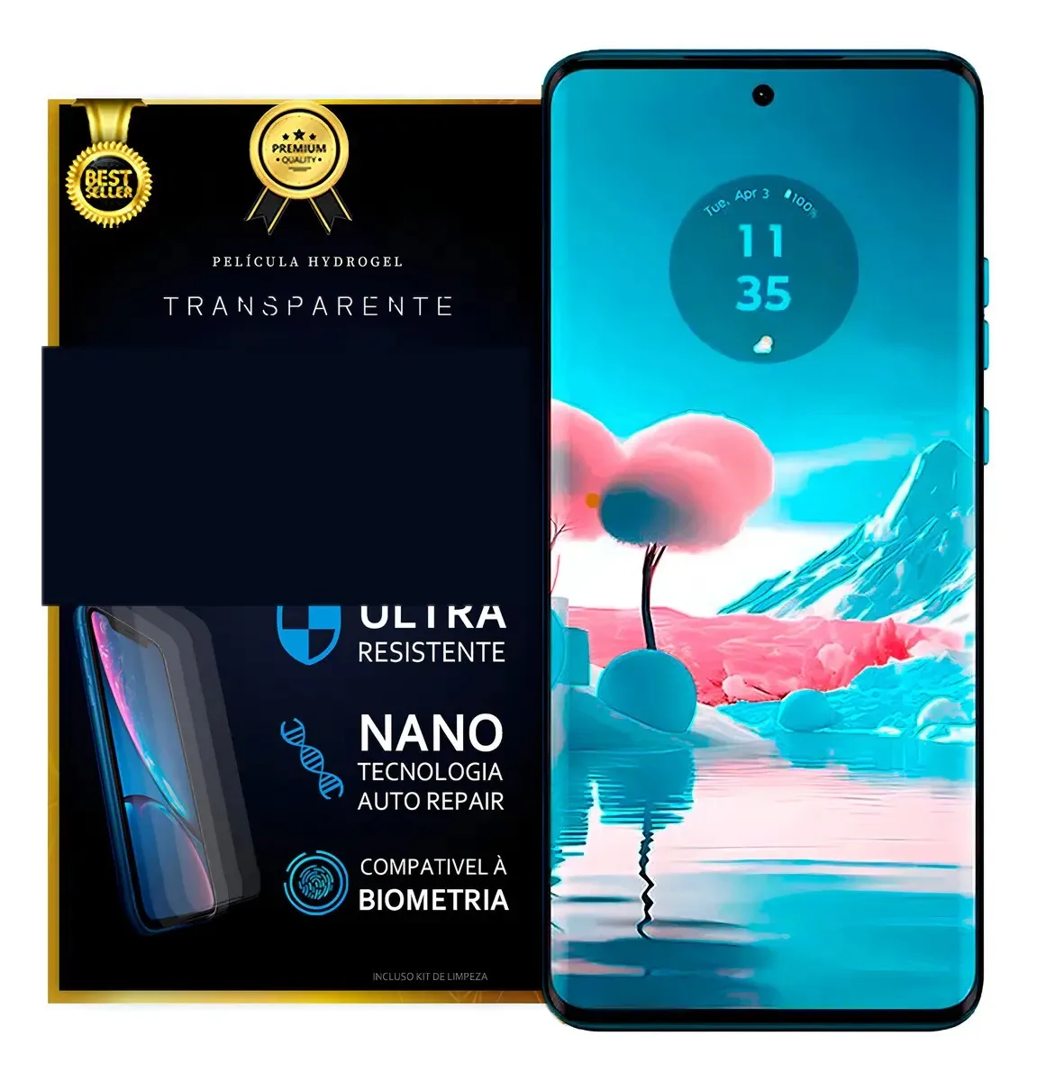 Película De Hidrogel Para Moto Edge 40 Neo Transparente